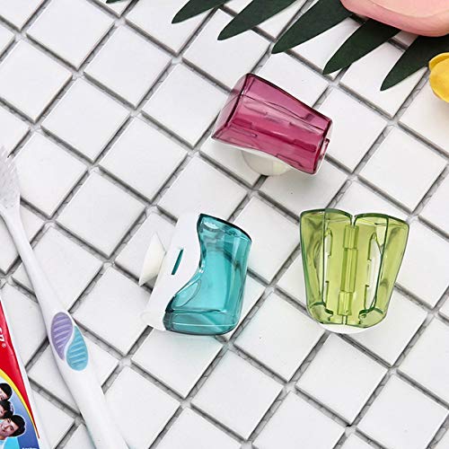 Travel Toothbrush Holder Case, 6 Pack Toothbrush Cover with Suction Cup, Anti-Dust Toothbrush Cap Wall Mount for Camping & Hiking