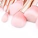 Yoseng Makeup Brush Set Mermaid Beauty Cosmetic Tools Kabuki Professional Fishtail Bottom Blush Foundation Blending Eyeliner Powder Eyeshadow Cream Concealer Eyebrow Brushes 10psc (champagne)