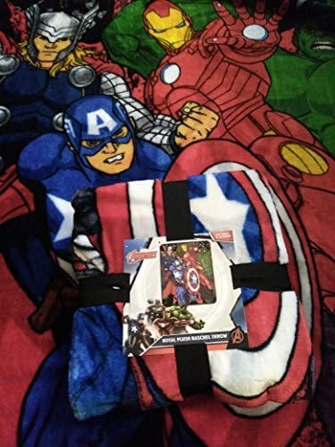 Marvel Avengers Royal Plush Raschel Throw Blanket