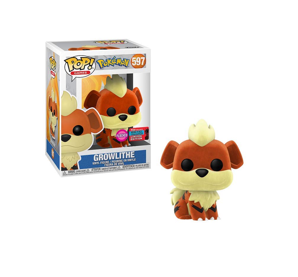 Funko Pop! Growlithe Flocked (2020 Fall Convention) #597