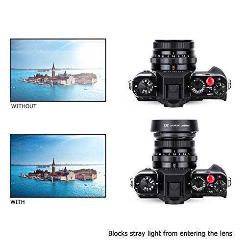 JJC Dedicated Metal Lens Hood Shade for Fuji Fujifilm Fujinon XF 35mm F2 R WR Lens,Fujinon XF