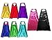 YIISUN Capes for Kids Capes and Masks for Kids Birthday Party Dress Up Double-Sided Statin (Pack of 8)