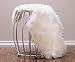 Chanasya Super Soft Faux Fur Fake Sheepskin White Sofa Couch Stool Casper Vanity Chair Cover Rug/Solid Shaggy Area Rugs for Living Bedroom Floor - Off White 2ftx3ft