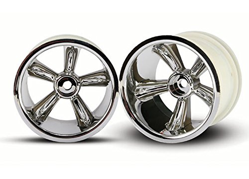 Traxxas 4172 Rear Pro-Star 2.2" Chrome Wheels (pair)