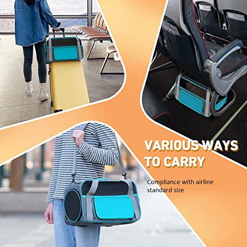 Cat Carrier, SoftSided Pet Carrier Airline Approved, Durable Small Dog