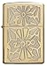 Zippo Flower Design Pocket Lighter, High Polish Brass