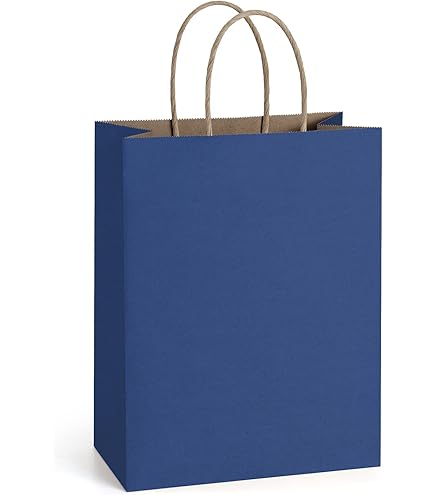 Amazon.com: BagDream Small Gift Bags 25Pcs 5.25x3x8 Navy Blue