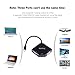 Gopala 3-IN-1 Multi-Function Thunderbolt Mini Dp to HDMI VGA DVI Cable Converter Adapter for Macbook Corba Appearence black colour