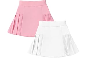 Neutocd Girls Tennis Skirt Skorts for Girls High Waisted Athletic Pleated Skirts with Shorts for Golf Pickleball Running