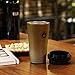 SEPT MIRACLE Coffee Travel Mug with Handle Coffee Mug, Pilsner Beer Glass, Iced Tea or Water Cup, Leakproof Double Walled Vacuum Insulated Stainless Steel with BPA Free[500ml] (gold mug)