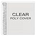 TOPS Docket Classified Business Notebook, 8.5 x 5.5 Inches, Clear Plastic Cover, 20 Pound Paper, 100 Sheets, White (99711)