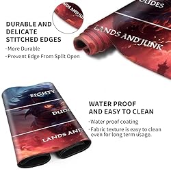 EDGFRTOIO Playmat with Zones for MTG Card Game