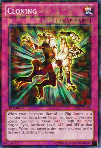 Yu-Gi-Oh! - Cloning (BP02-EN191) - Battle Pack 2: War of the Giants - 1st Edition - Mosaic Rare