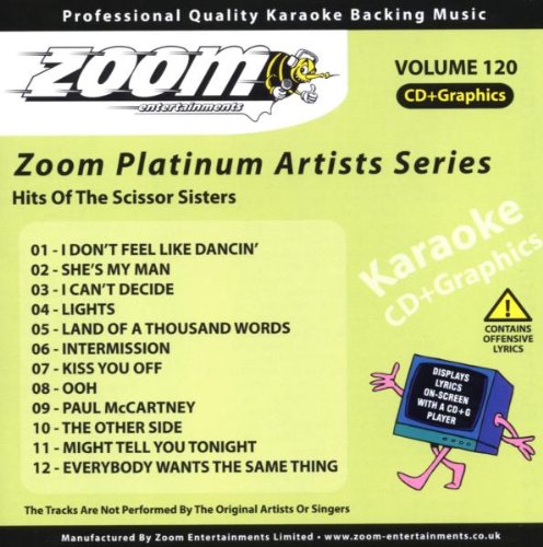 Zoom Karaoke CD+G - Platinum Artists 120: The Scissor Sisters  