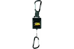 Gear Keeper RT3-4558 Retractable Instrument Tether with Aluminum Carabiner | Heavy Duty Retractable Tool Tether with Carabiner | 80 Pounds Breaking Strength | 58oz Retraction Force | 22” Extension
