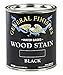 General Finishes Water Based Wood Stain, 1 Quart, Black