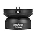 Andoer DY-60N Tripod Leveling Base Leveler Adjusting Plate Aluminum Alloy with Bubble Level Bag for Canon Nikon Sony DSLR Camera