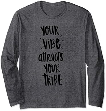 Unisex Positive Vibes Attracts The Tribe Shirt 2XL Dark Heather