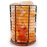 Himalayan Pink Salt Lamp Basket with Cord & Bulb