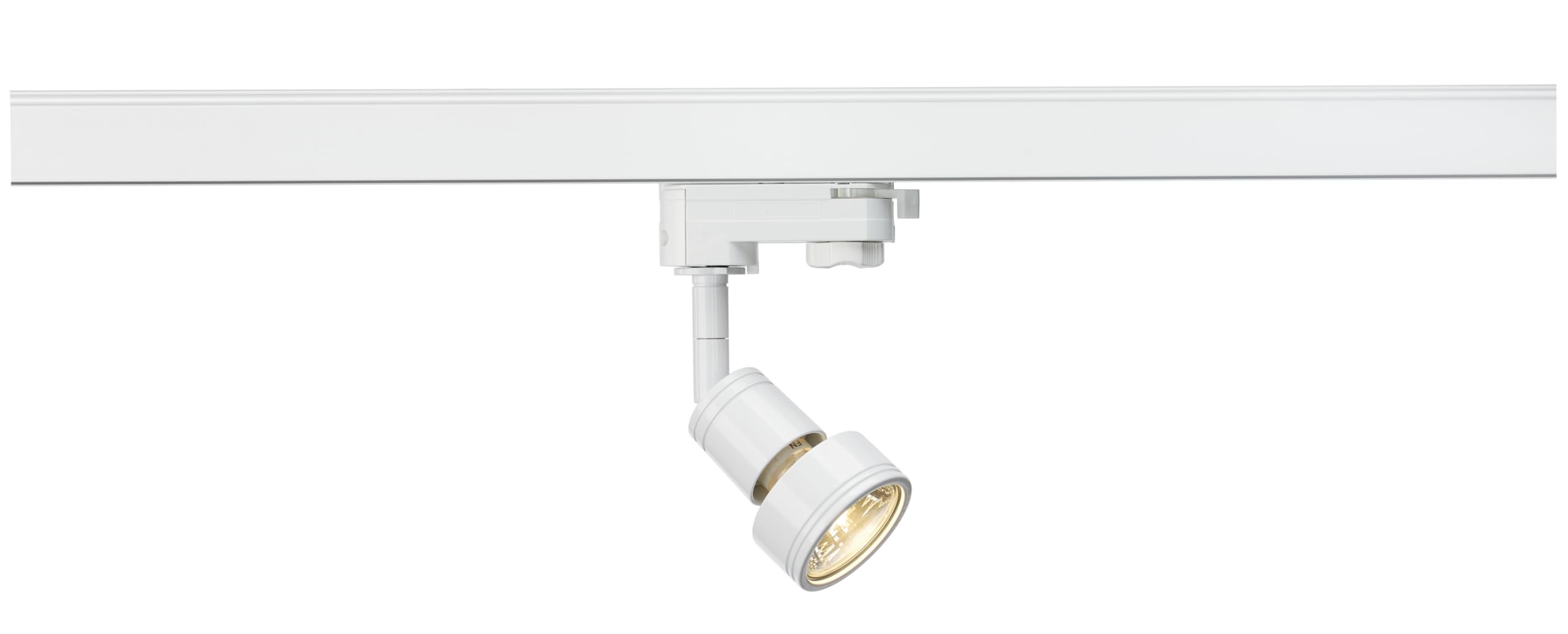 SLV Puri GU10 Spotlight Fitting for use with SLV 3-Phase Track/Spotlight, LED spot, Ceiling spot, Ceiling Light, Track System, Interior Lighting / GU10 50W White — image 1