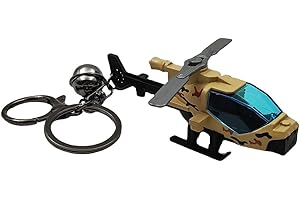 Pouoir Helicopter Keychain Military Aircraft Key Chain for Car Keys Metal Copper Pendant Bag Key Ring Accessories