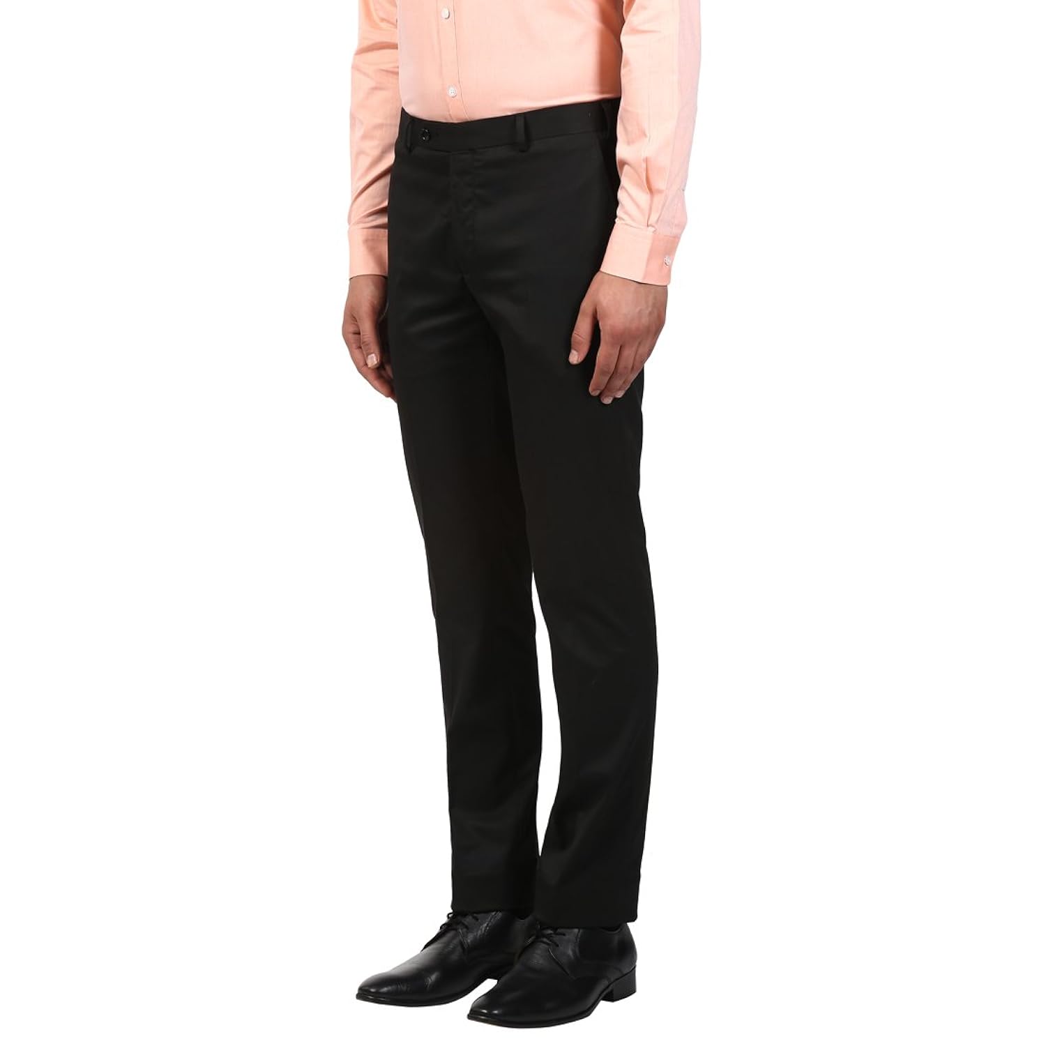raymond men's relaxed fit formal trousers