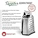Razator Box Grater, 6-Sided Stainless Steel for Parmesan Cheese Vegetable Ginger Nutmeg Shredder Lemon Potato Hand Slicer Set for Kitchen Zest Fruits & Chocolate, Metal Handle Non Slip Bottom