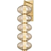 Corbett-Standard 504-01-VB Toulouse - 1 Light Wall Sconce - 24.5 Inches Tall and 7 Inches Wide - Vintage Brass