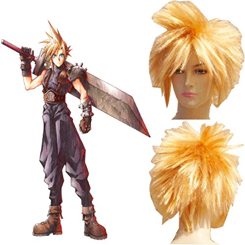 Final Fantasy 7 FF7 Cloud cosplay costume wig - Image 3