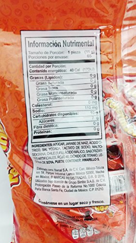 Vero Mexican Candy Rellerindos Watermelon flavor - 65 Authentic Mexican Candy with Free Chocolate Kinder Bar Included