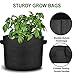 Upgraded 10 Pack 10 Gallon Grow Bags, Heavy Duty Non-Woven Fabric Plant Pots with Strong Handles, Vegetable Flower Growing Containersthumb 3