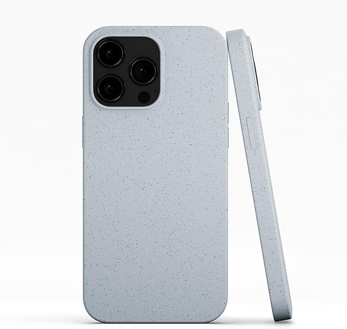 RadEnergy EMF Protection and Anti Radiation Liquid Silicone Shungite Case for iPhones, 5G Shield Reduction, Lightweight Protective Back Cover (Light Blue, 17 Air)
