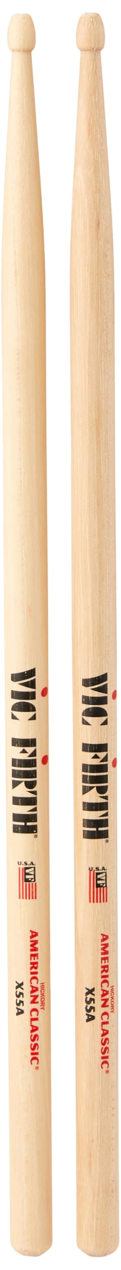 Vic FIrth - American Classic® Extreme Drumsticks X55A - American Hickory - Wood Tip