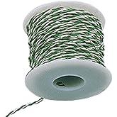 Jameco ValuePro 24 AWG Green/White Stranded Twisted Pair Hook-Up Wire 100 Feet