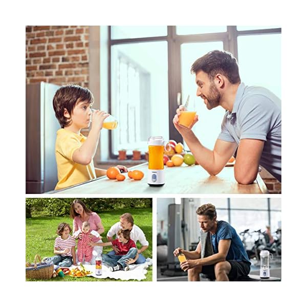 Portable-Blender-Mini-Blenders-for-Smoothies-and-Shakes-Handheld-Fruit-Mixer-Machine-13oz-USB-Rchargeable-Juicer-Cup-Ice-Blender-Mixer-HomeOfficeOutdoors Portable Blender, Mini Blenders for Smoothies and Shakes, Handheld Fruit Mixer Machine 13oz USB Rchargeable Juicer Cup, Ice Blender Mixer Home/Office/Outdoors