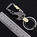 KESTAR Bottle Opener Key Chain, Car Key Chain Key Ring Business Keychain for Men (with 2 Extra Key Rings), Black