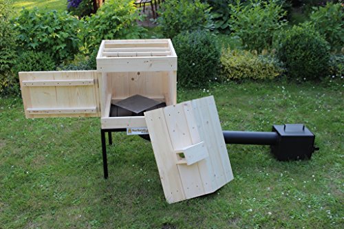 123home24.com Räucherkammer 50x50x70cm Räucherschrank Räucherofen mobil Komplettset PREMIUM – Bild 8