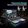 TECKNET-RGB-Gaming-Cooling-Pad-Quiet-Laptop-and-Notebook-Cooling-Pad-With-5-Fans-Touch-Button-and-Blue-LED-Laptop-Cooler-fits-12-19 TeckNet RGB Gaming Cooling Pad Quiet Laptop and Notebook Cooling Pad With 5 Fans, Touch Button and Blue LED Laptop…