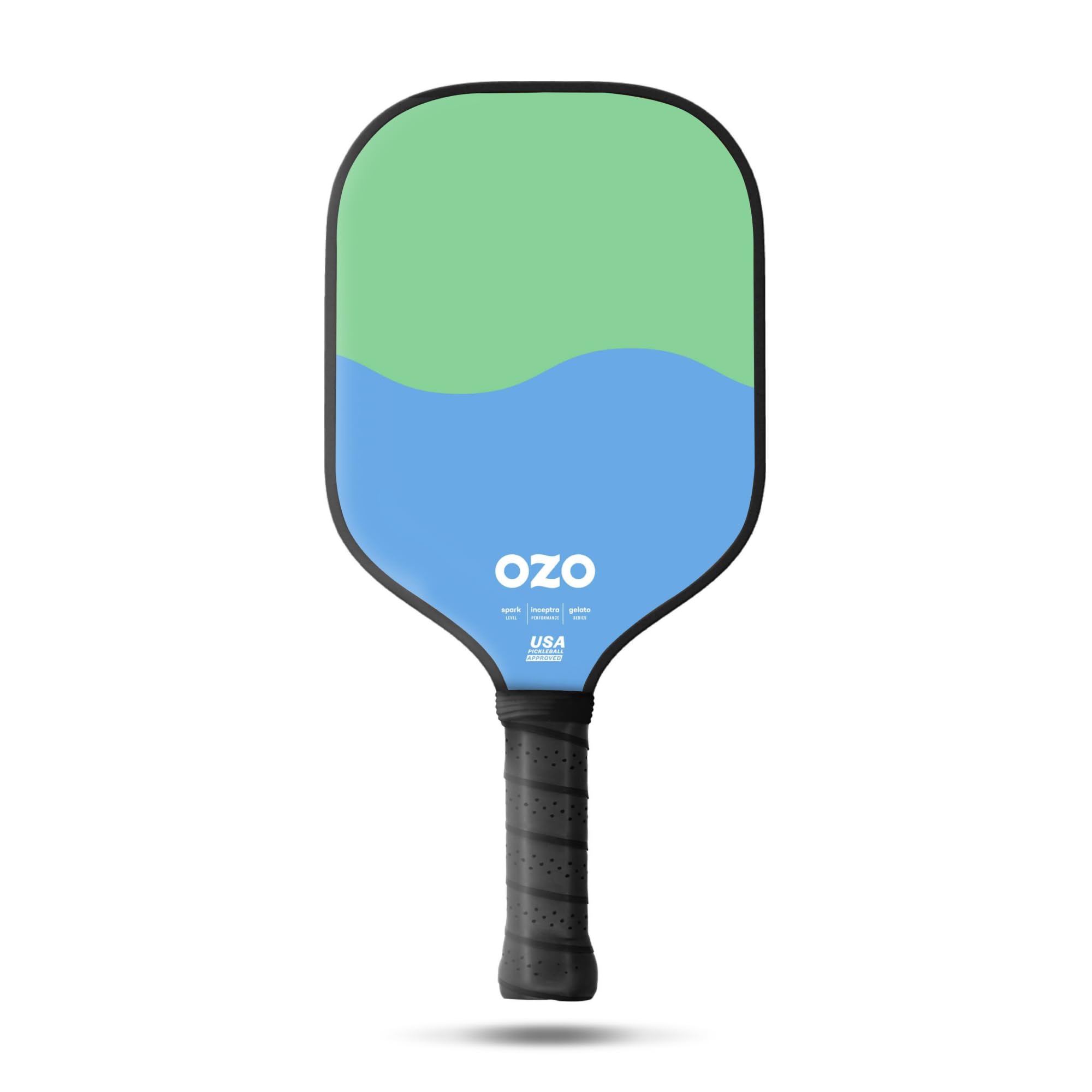 OZO Pickleball - Spark Beginner Control Paddle - USAPA Approved Beginner Control Paddle - Fiber Glass Face Racket (Pistachio & Cotton Candy)