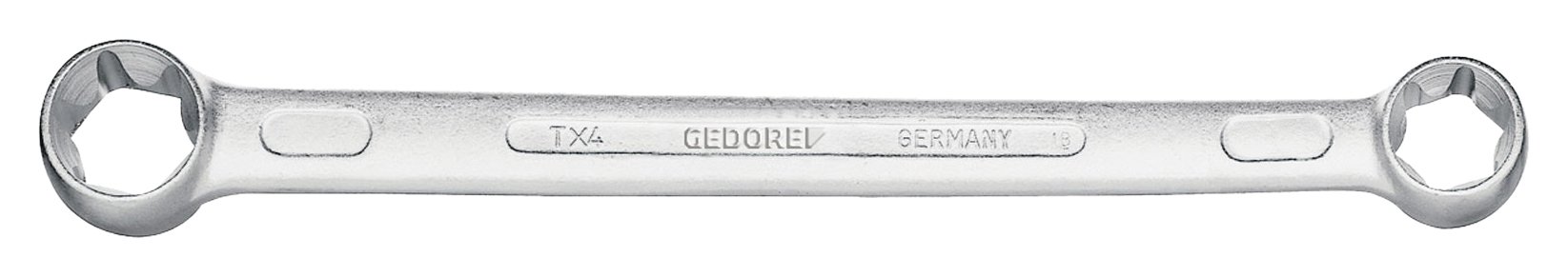 Gedore TX4E14XE18 E14 x E18 Flat Ring Spanner - Silver