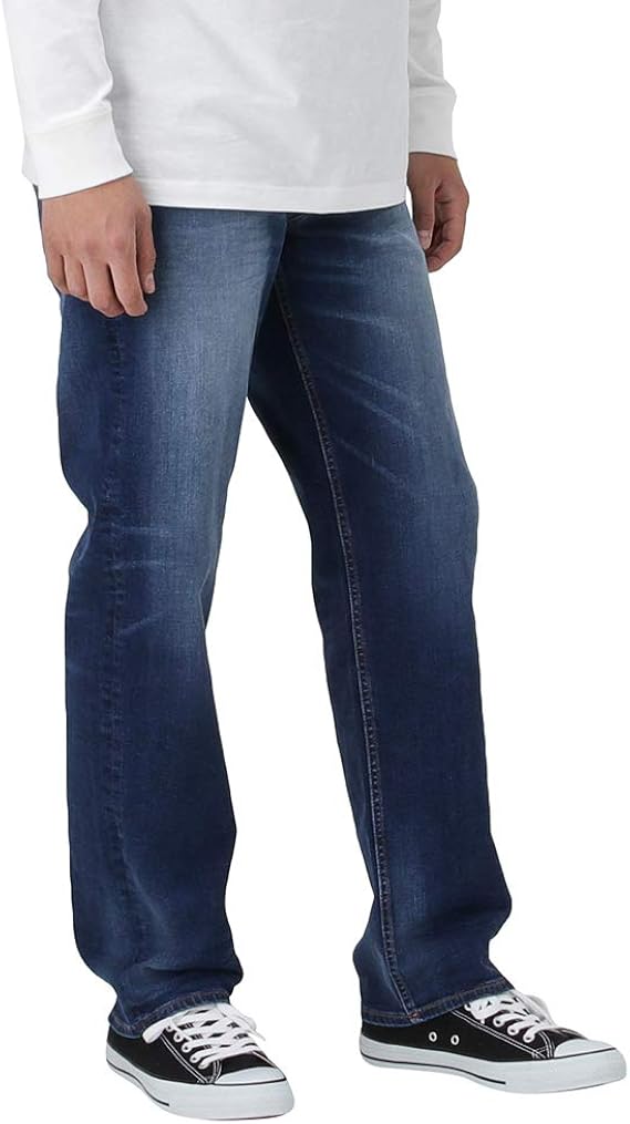 Amazon デニム ジーンズ ジーパン ストレッチ メンズ Navy Jeans サスティナブル レギュラー濃色加工 ストレート Nj S M002 57 濃色加工 W30 76cm ジーンズ 通販