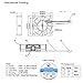 SoundOriginal 2pcs Brushless DC Cooling Fan 24V 0.06A 40mm x 40mm x10mm Speed 6800 RPM Fans for 3D Printer Humidifier Aromatherapy and Other Small Appliances Series Repair Replacement (Black 24V)