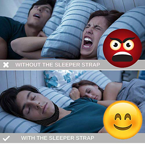 Anti Snoring Chin Strap for Cpap Users [2019 Upgrade] The Adjustable Snore Solution - Stop Snoring Comfortable Devices, Breathable, Flexible & Easily Adjustable Chin Straps - Thumbnail 4