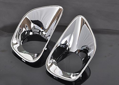 wotefusi New Pair 2 Pieces Fog Lamp Light Bezels Foglamp FogLight Covers Molding Trim Set For Grand Cherokee 2011 2012 2013