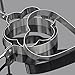 Egg Mold Ring Stainless Steel Egg Pancake Mold Ring Kitchen Utensil 5 PCS Set Non Stick BPA Free Egg Shaper Ring