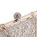 Fit&Wit Evening Bag, Artificial Pearl Clutch Purse Handbag Shoulder Bag for Women