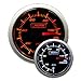 Prosport Performance 52mm Reliable Electrical Oil Pressure Gauge, Amber & White