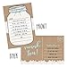 50 4x6 Rustic Blank Thank You Postcards Bulk, Cute Kraft Modern Blank Thank You Note Card Stationery For Wedding Bridesmaid Bridal or Baby Shower, Teachers, Appreciation, Religious, Business, Holiday