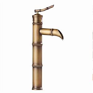 Grifo Baño Cobre Antiguo Lavabo Agua Bambú Lavabo Inodoro Caliente Y