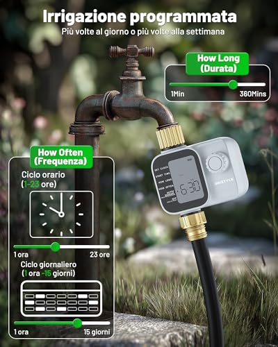 Unistyle Irrigation Timer | New Model 2026 - Automatic Garden Watering Control Unit, Simple and Intuitive Operation, IP55 Protection, Flexible Watering Programs